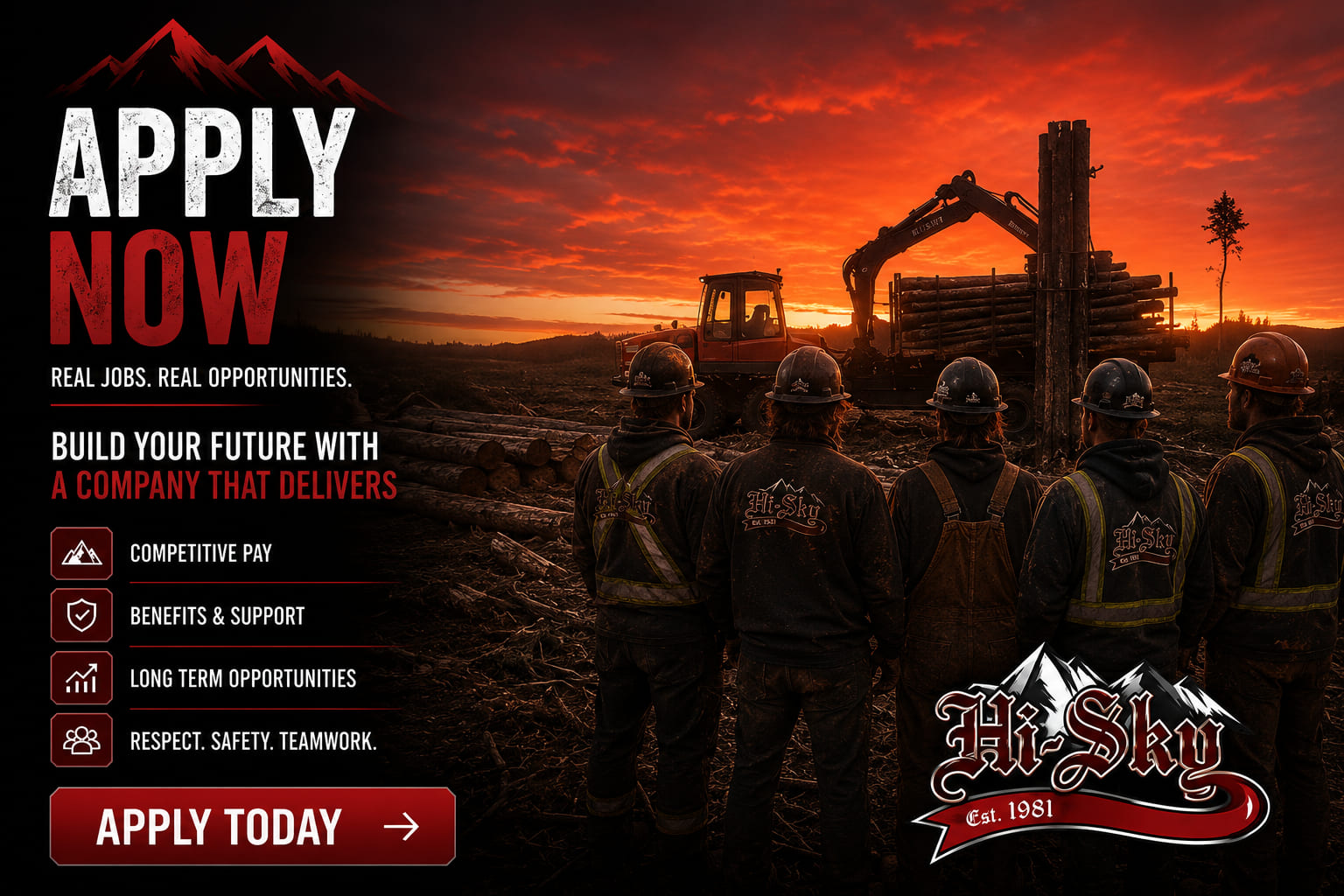 Apply now with Hi-Sky Enterprises — real jobs, real opportunities